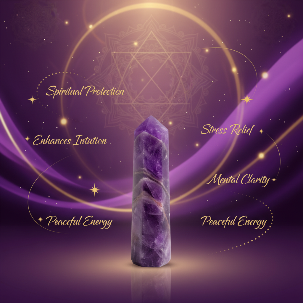 Amethyst Tower with Benefits - Purple & Gold Theme