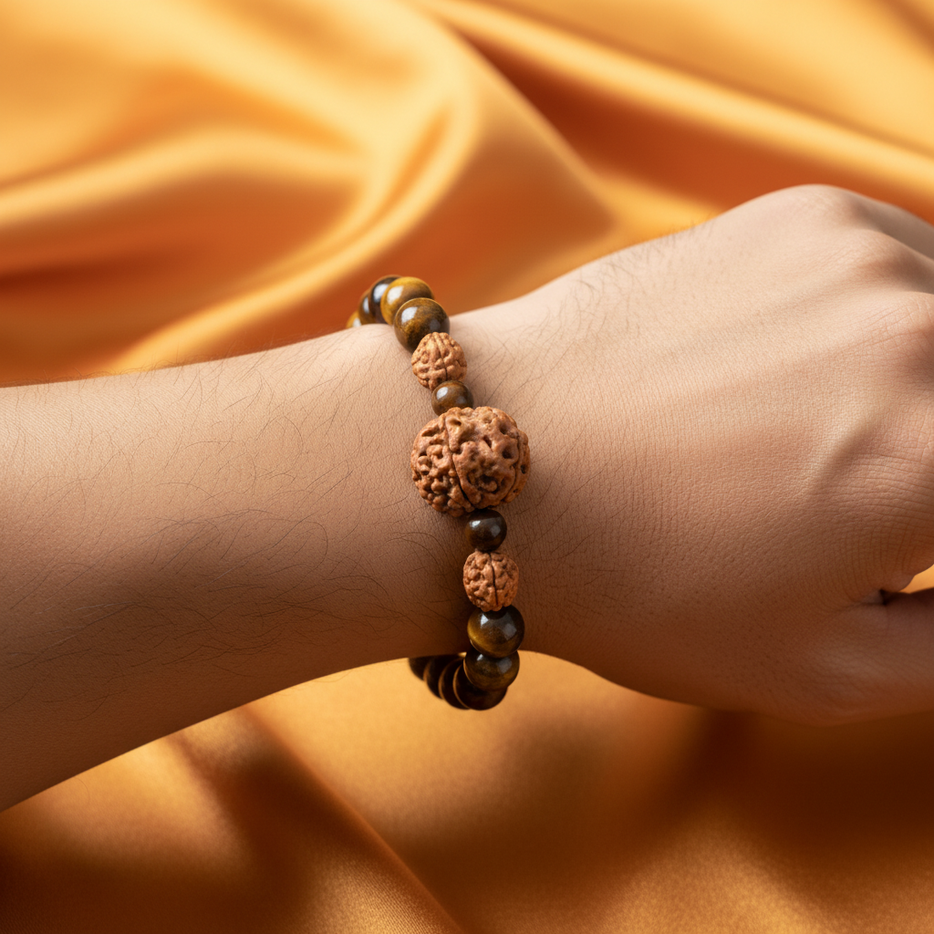 Arogya Tiger Stone Bracelet - Lifestyle Wrist