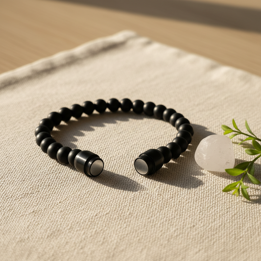 Black Onyx Bracelet Magnetic Clasp