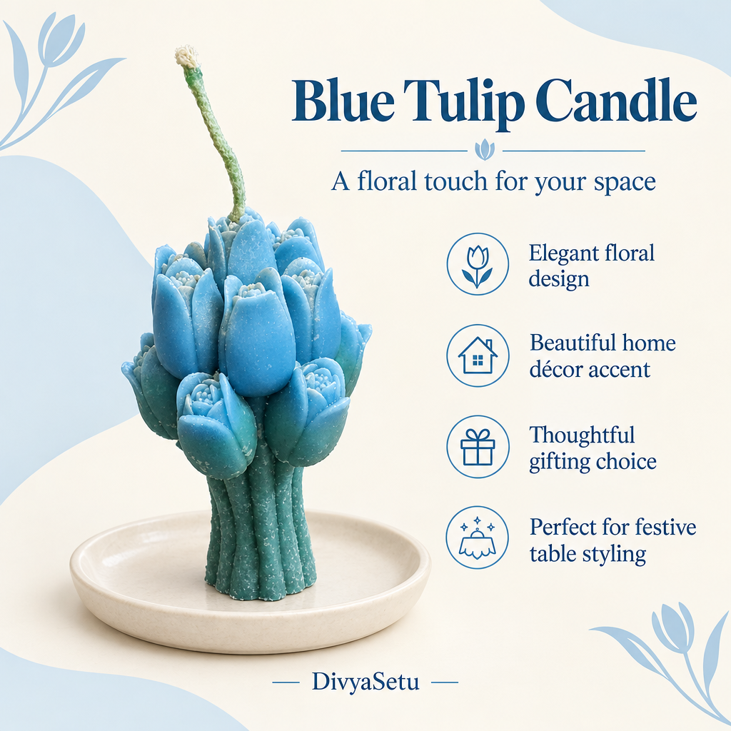 Blue Tulip Candle benefits image