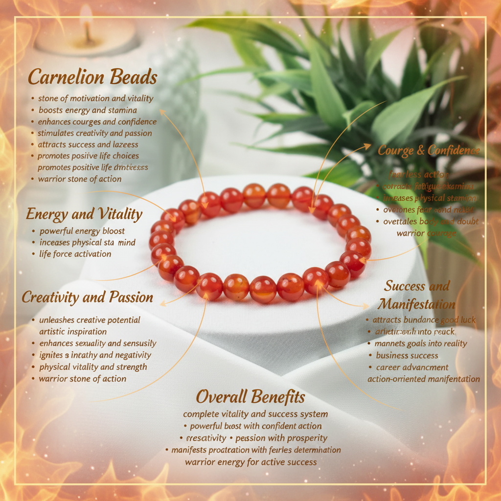 Carnelian bracelet benefits