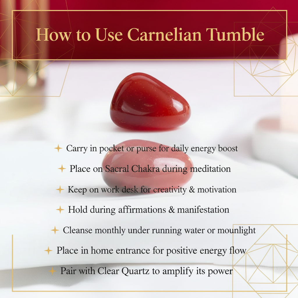 Carnelian Tumble How to Use
