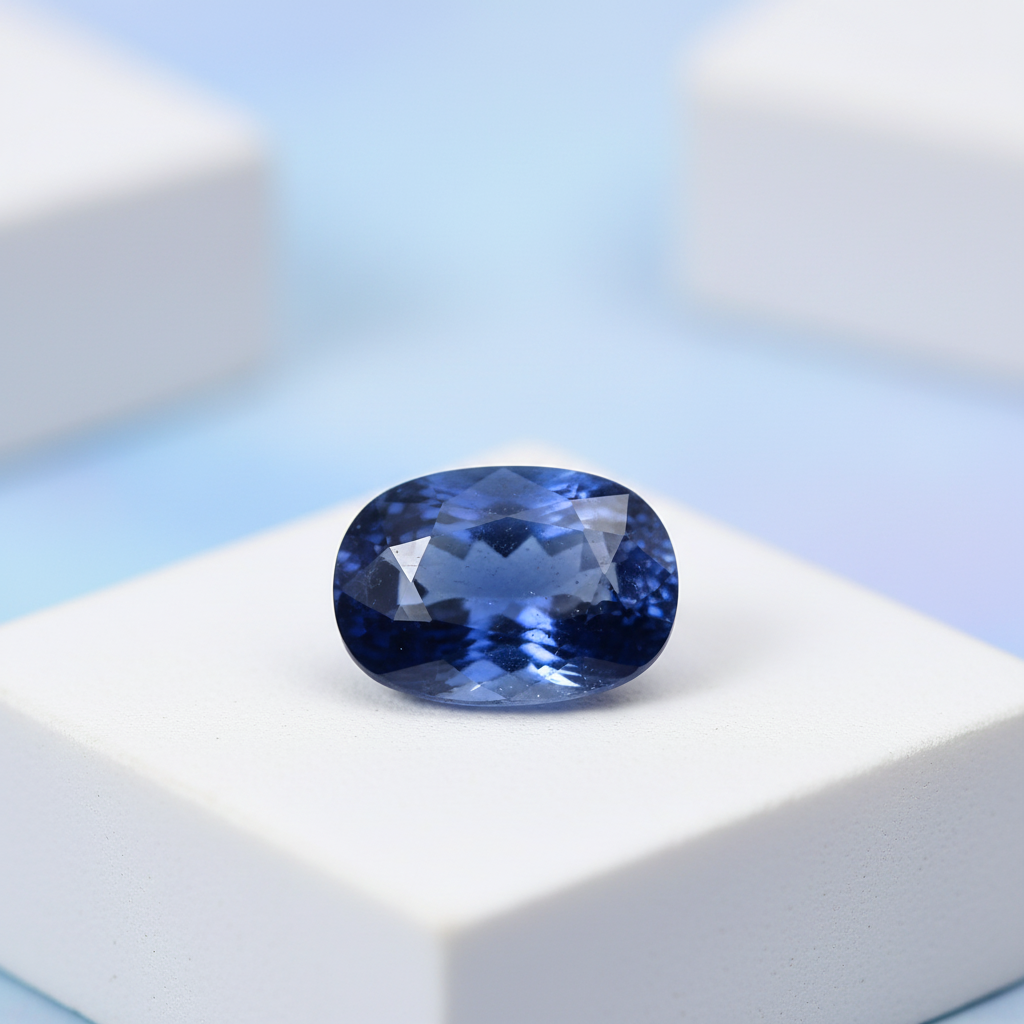 Ceylon Neelam Blue Sapphire - Luxury Advertisement