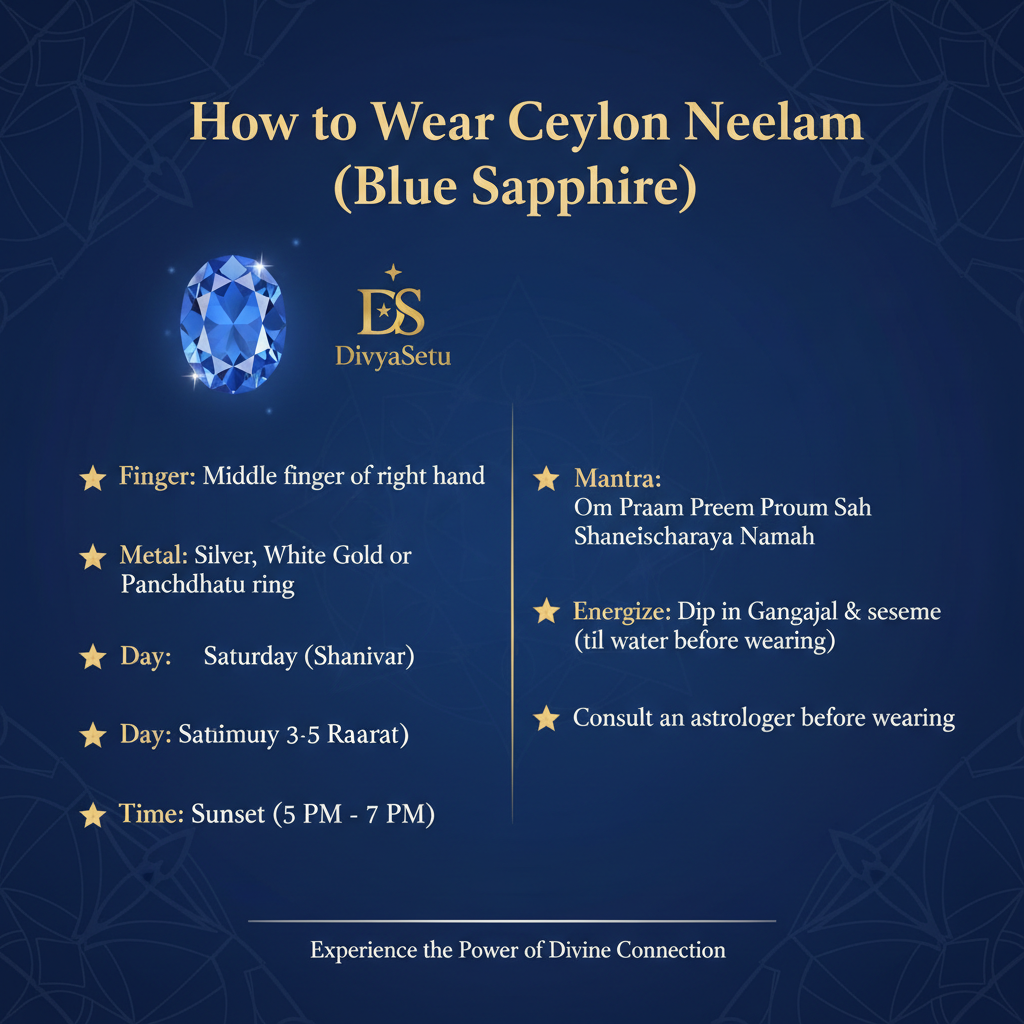 Ceylon Neelam How to Use