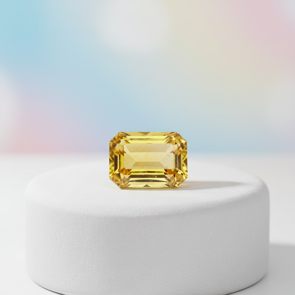 Ceylon Pukhraj Yellow Sapphire - Luxury Advertisement