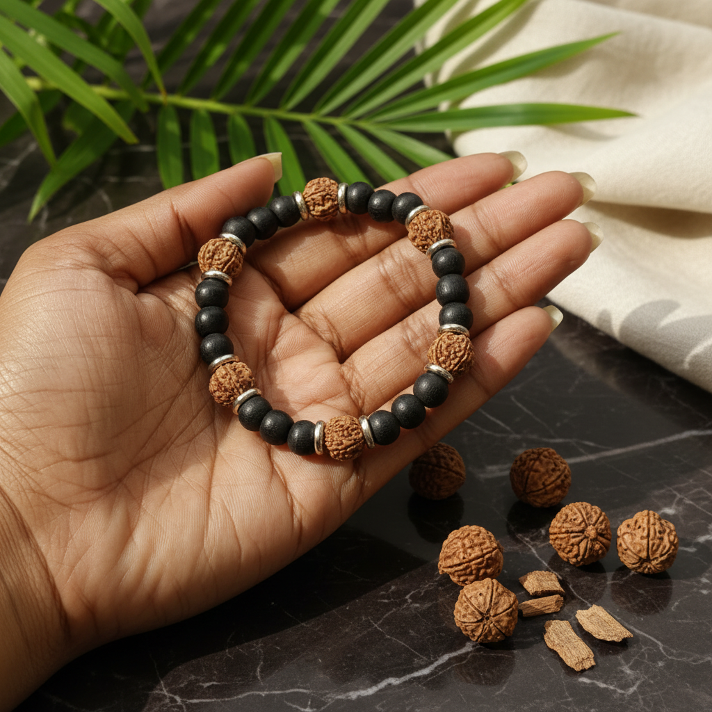 Classic Karungali Rudraksha - Open Palm Lifestyle
