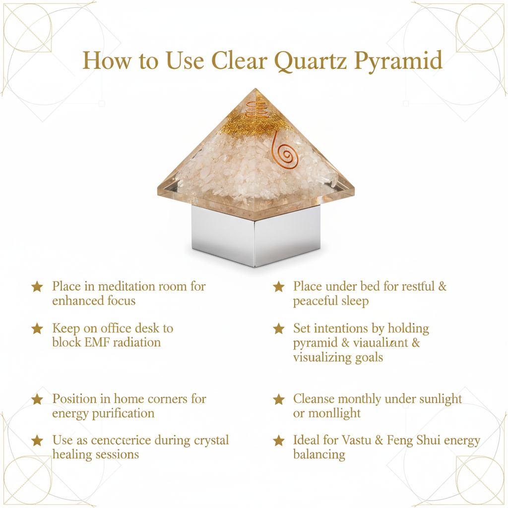Clear Quartz Pyramid How to Use
