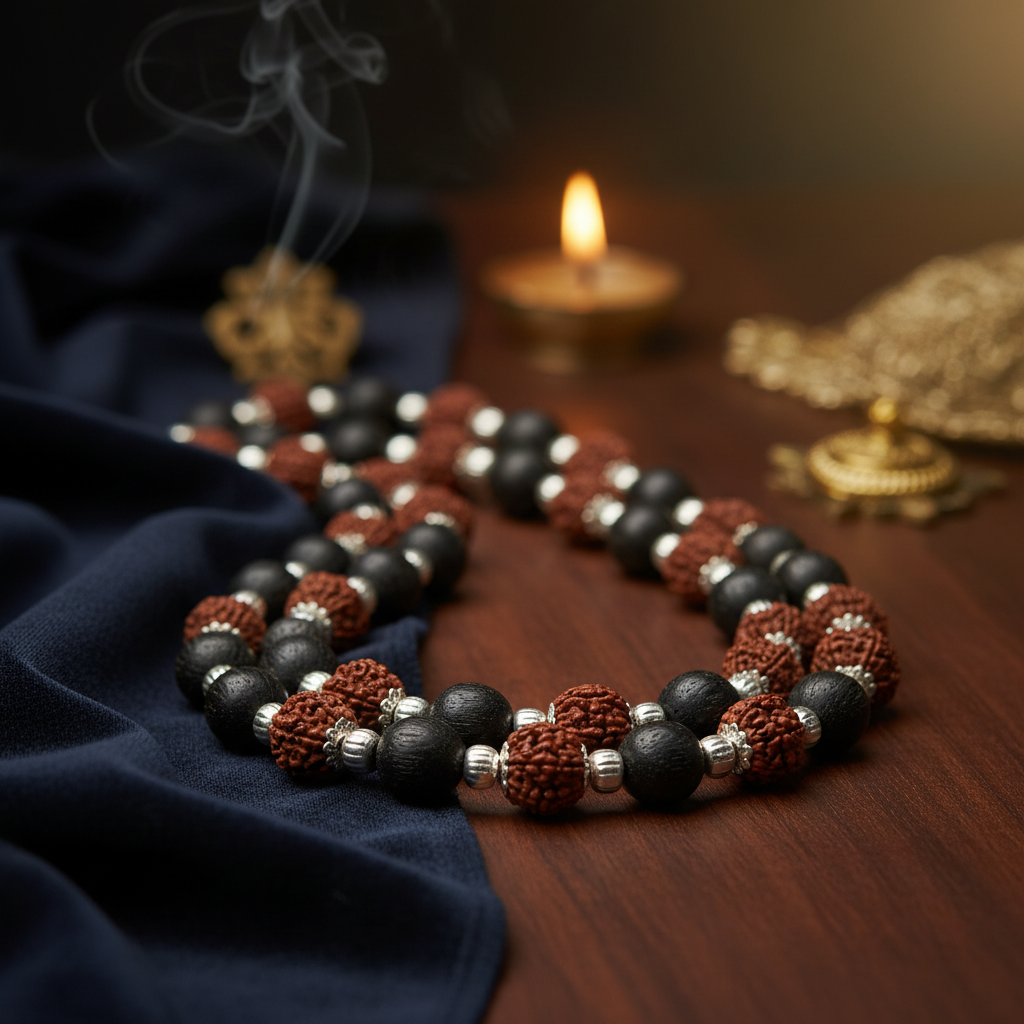 Divya Raksha Rudraksha & Karungali Mala