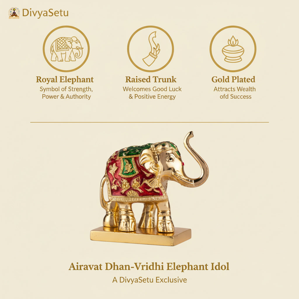 Airavat Dhan-Vridhi Elephant Idol