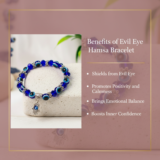 Evil Eye Hamsa Bracelet Benefits Infographic
