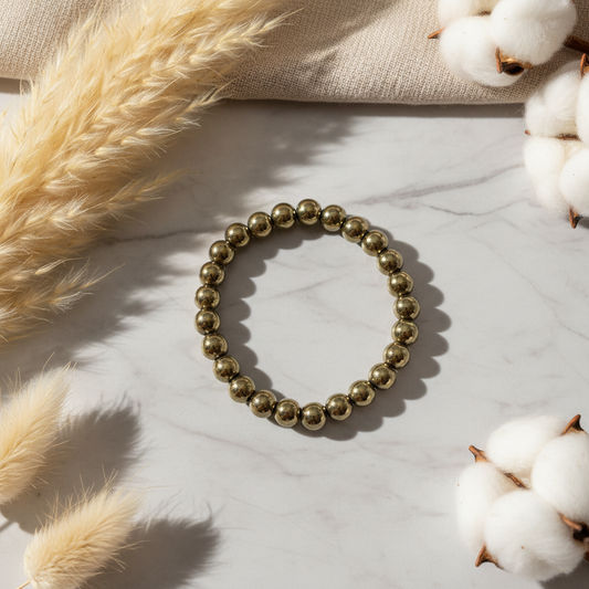 Golden Bracelet Flat Lay Square