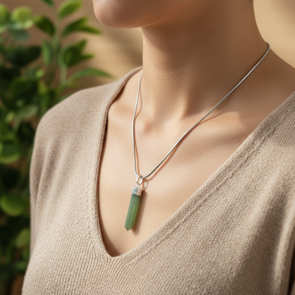 Green Aventurine - Woman Snake Chain