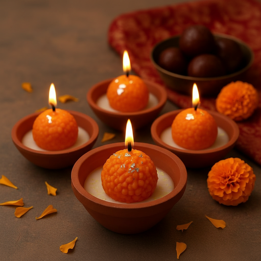 Gulab Jamun Candle - Gift Set