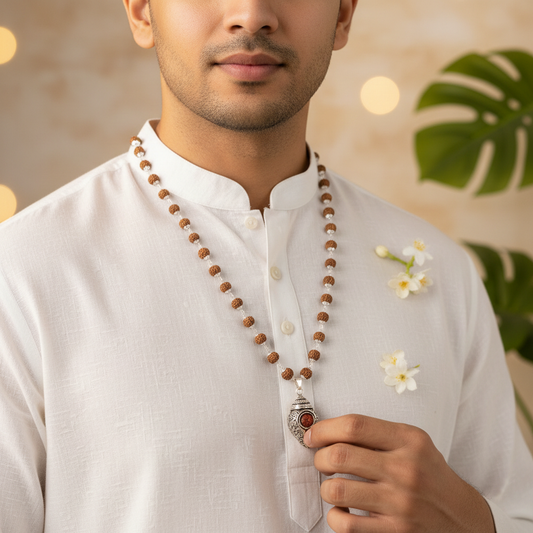 Image 5 – New Model – Divya Shankh Rudraksha Mala