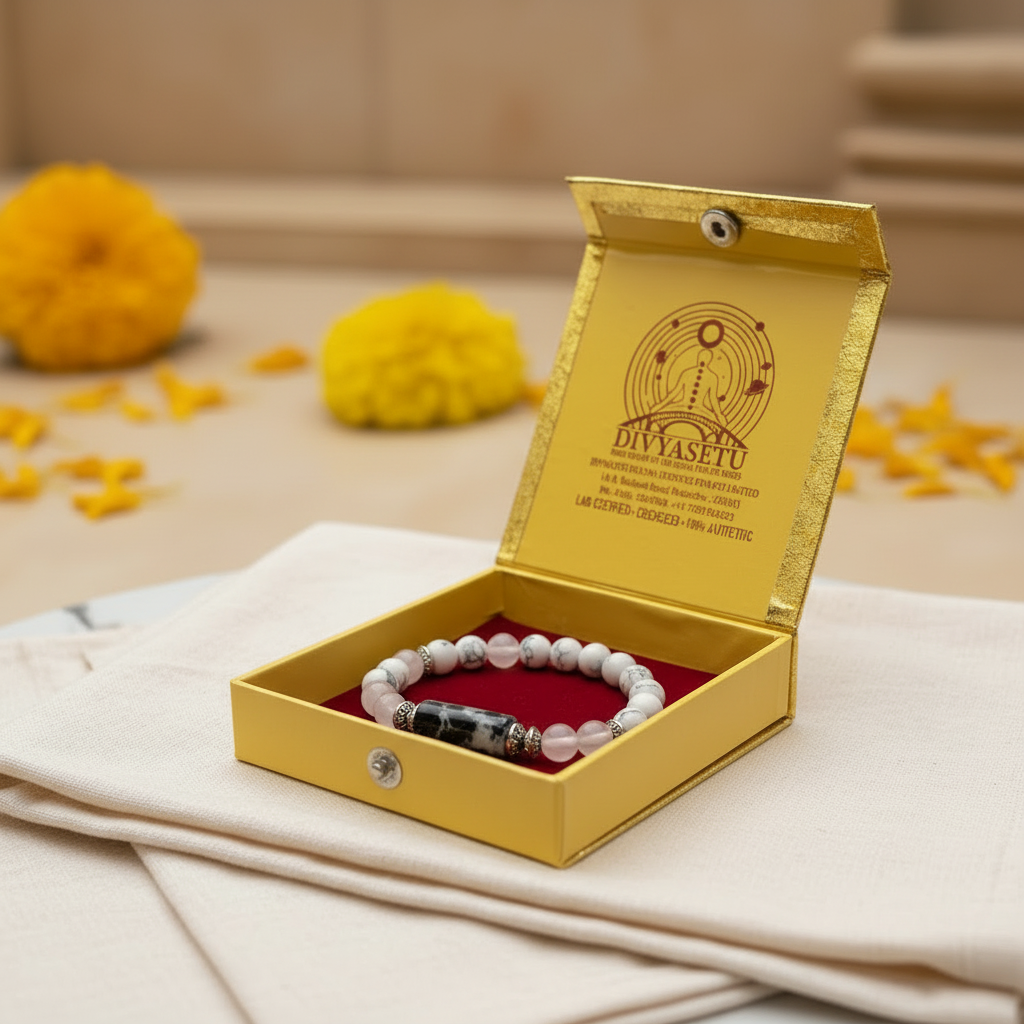 Kark Rashi Bracelet in DivyaSetu Yellow Box - Exact