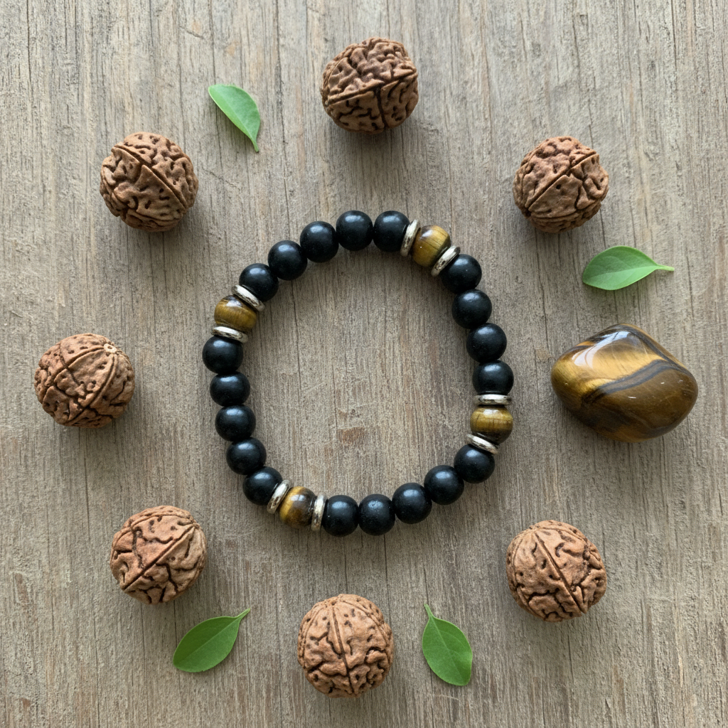 Karungli Tiger Eye - Flat Lay