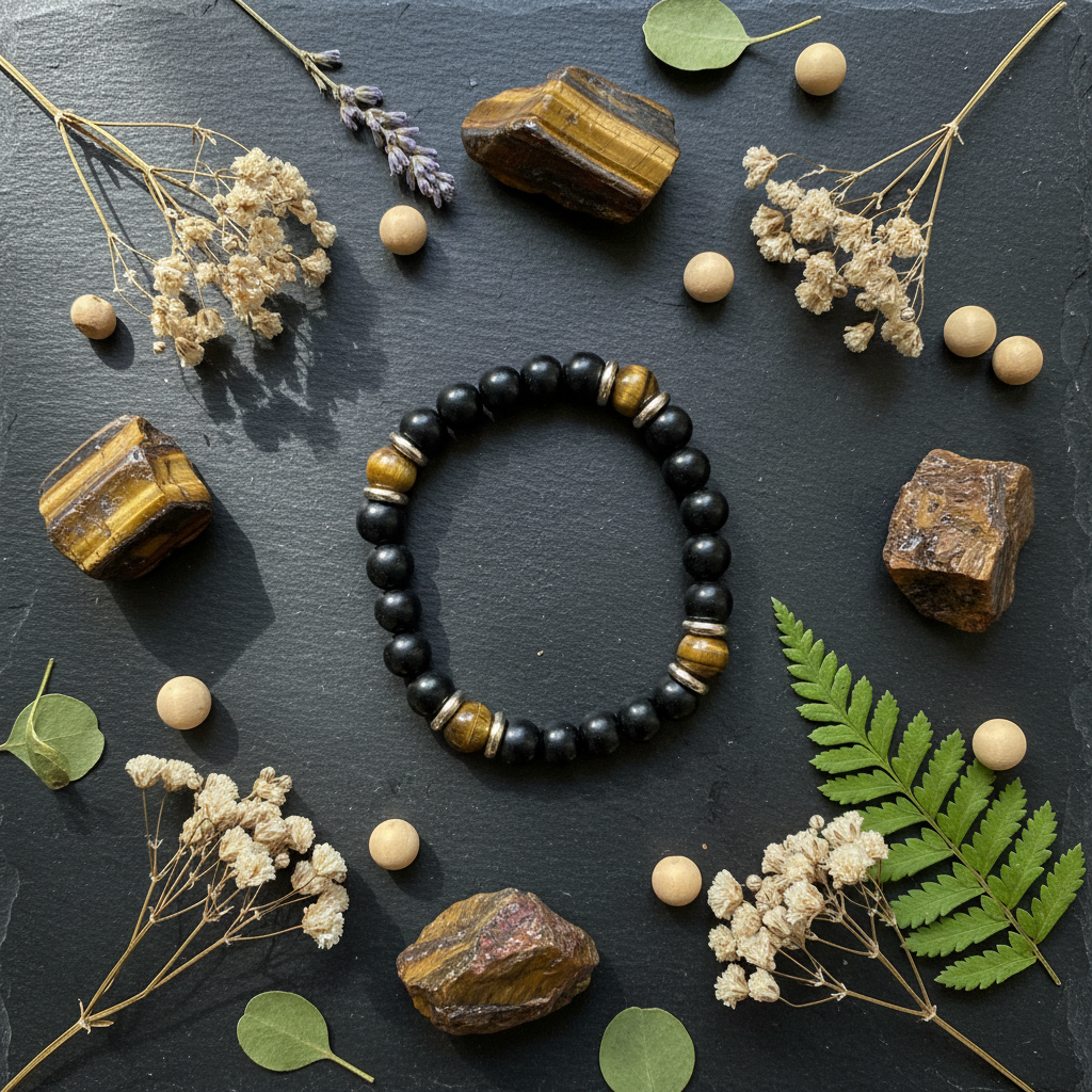 Karungli Tiger Eye - Flat Lay