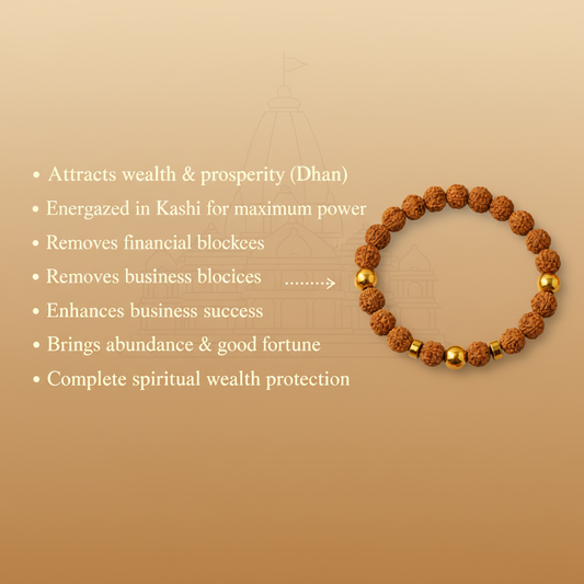Kashi Siddh Dhan Rudraksha Bracelet Benefits