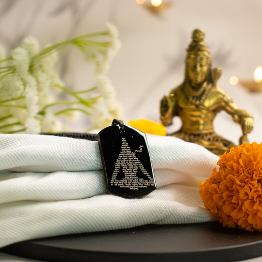 Kashi Siddh Shiv Ji Kavach with minimal temple background