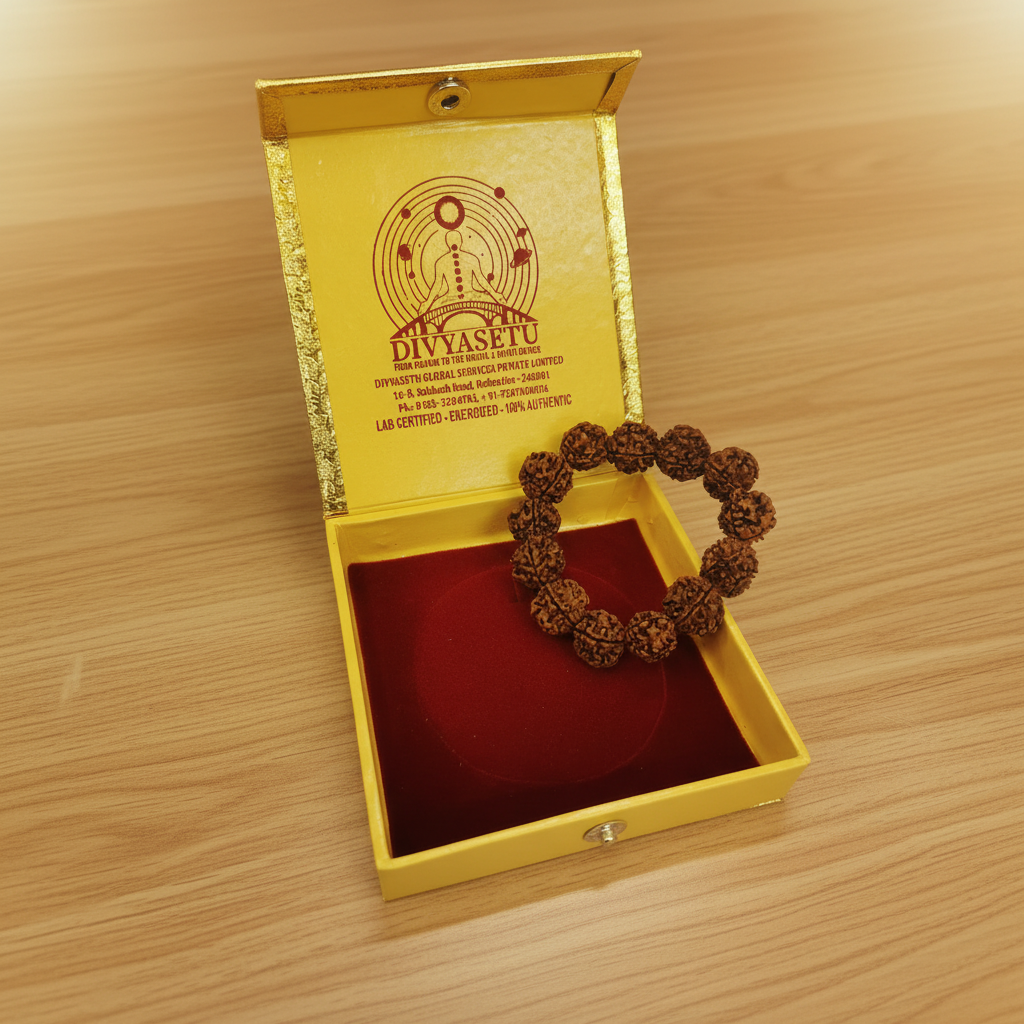 Large Rudraksha Bracelet in Box