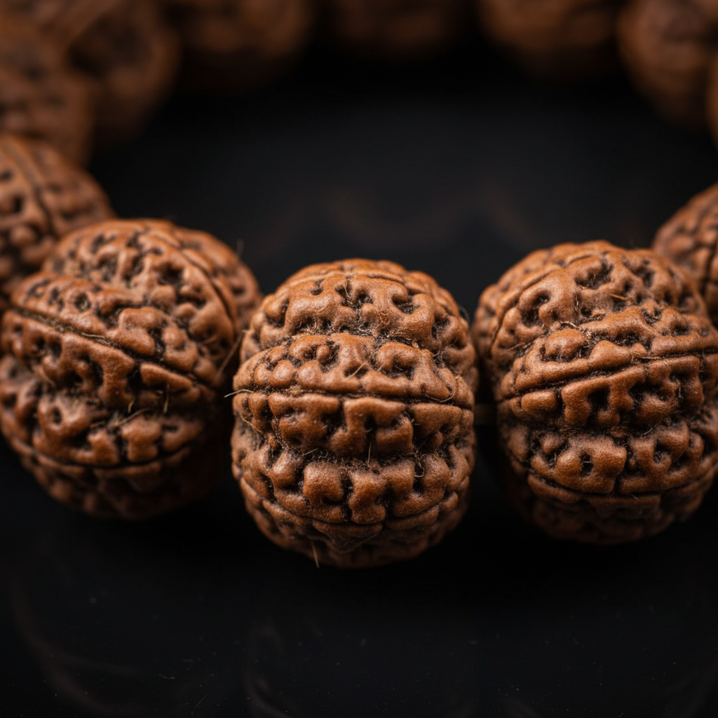 Large Rudraksha - Macro Detail