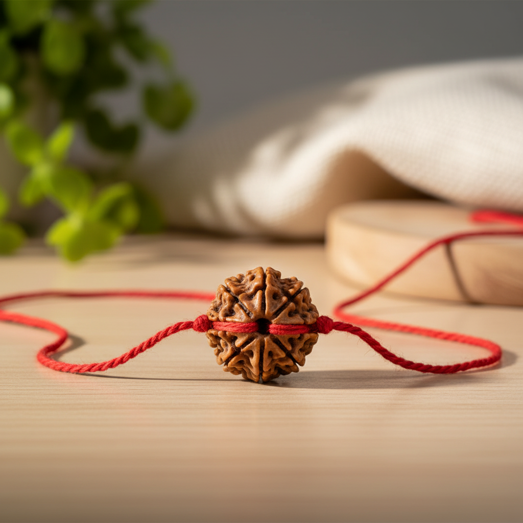 Lifestyle 7 Mukhi Rudraksha with Red Thread