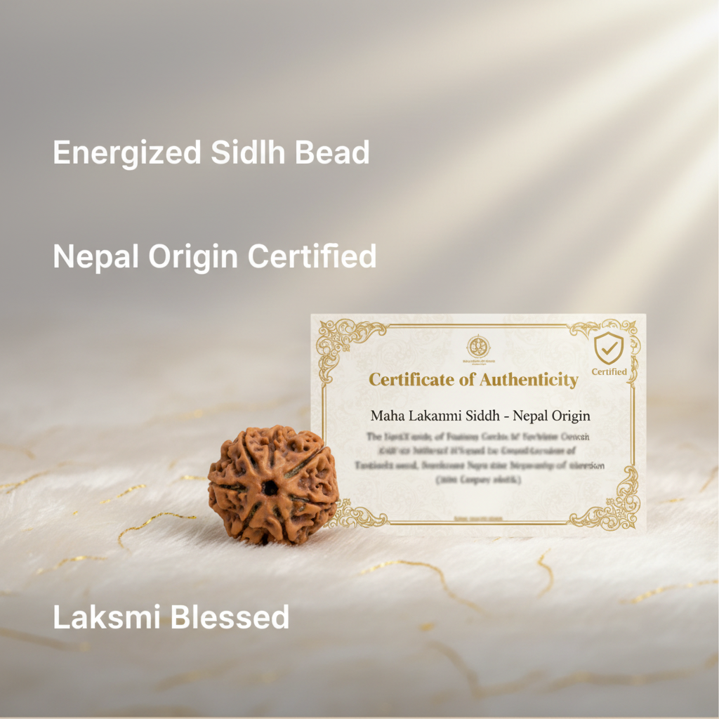 Maha Lakshmi Siddh 7 Mukhi Rudraksha Authenticity