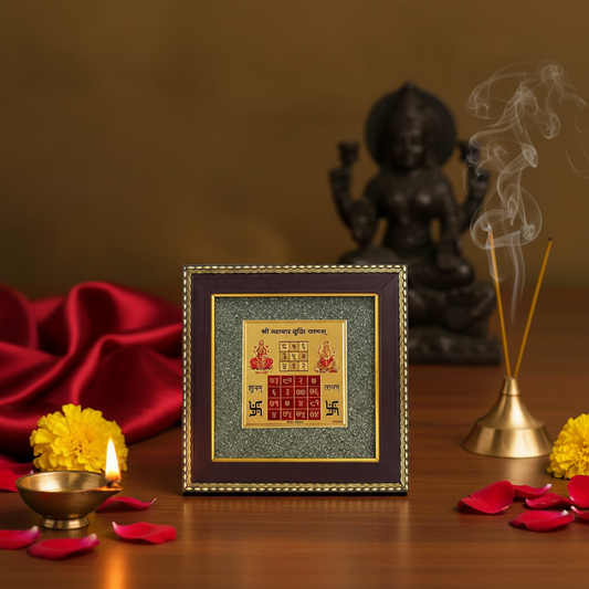 Maha Lakshmi Yantra with aesthetic temple styling