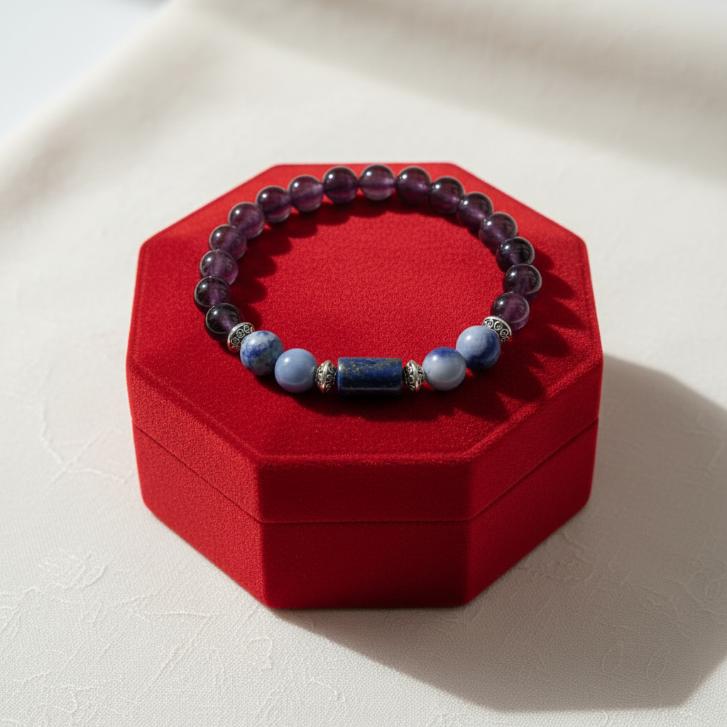 Makar Rashi Bracelet with Red Velvet Box - No Logo