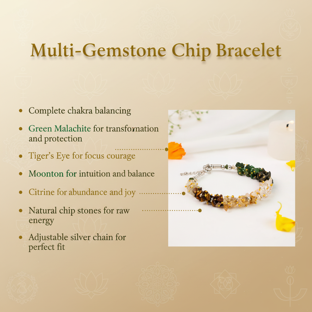 Multi-Gemstone Chip Bracelet Benefits