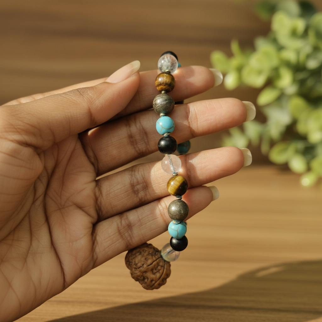 Multi-Stone Mala Hand Shot