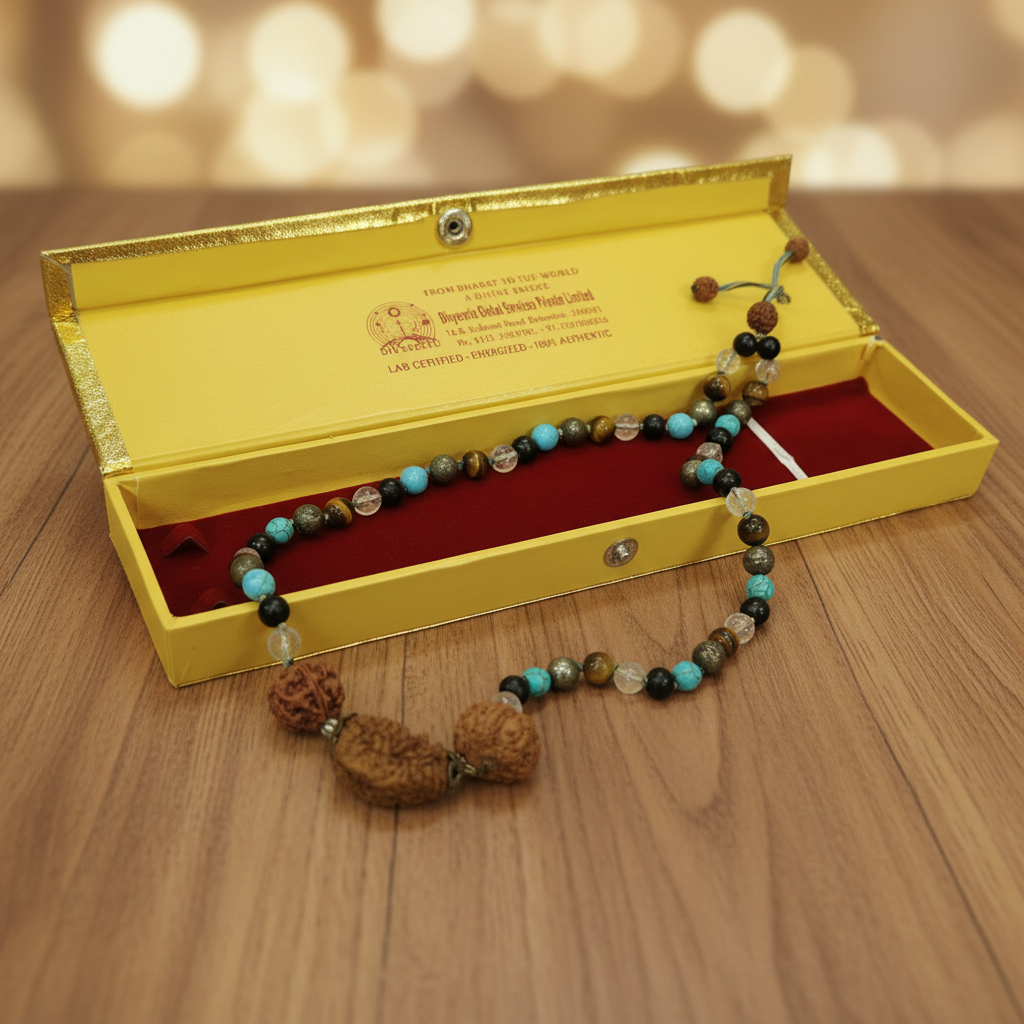 Multi-Stone Mala with Gift Box