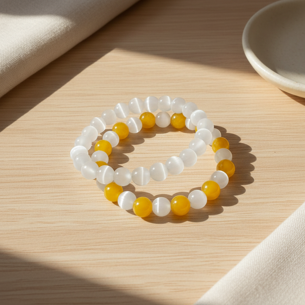 Natural wood Couple Bracelet image