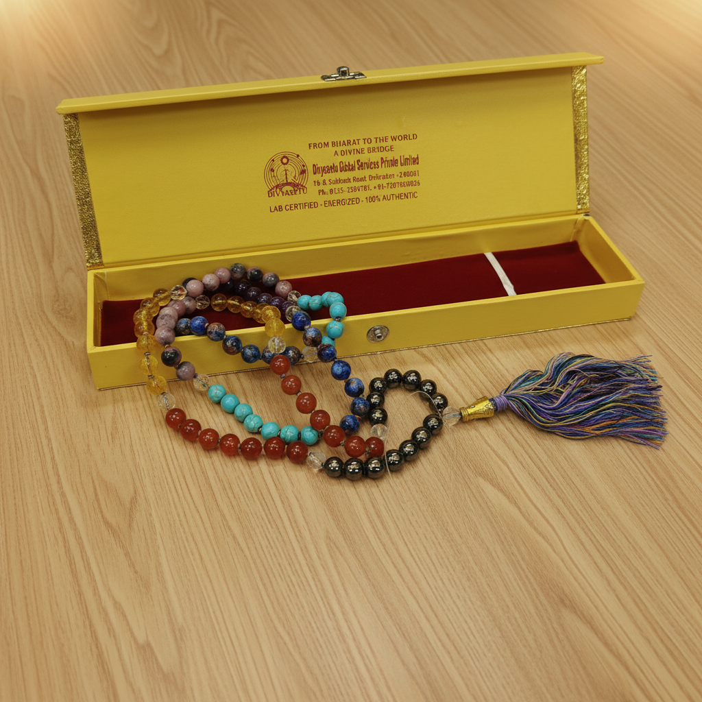 Navgraha Mala with Yellow Box
