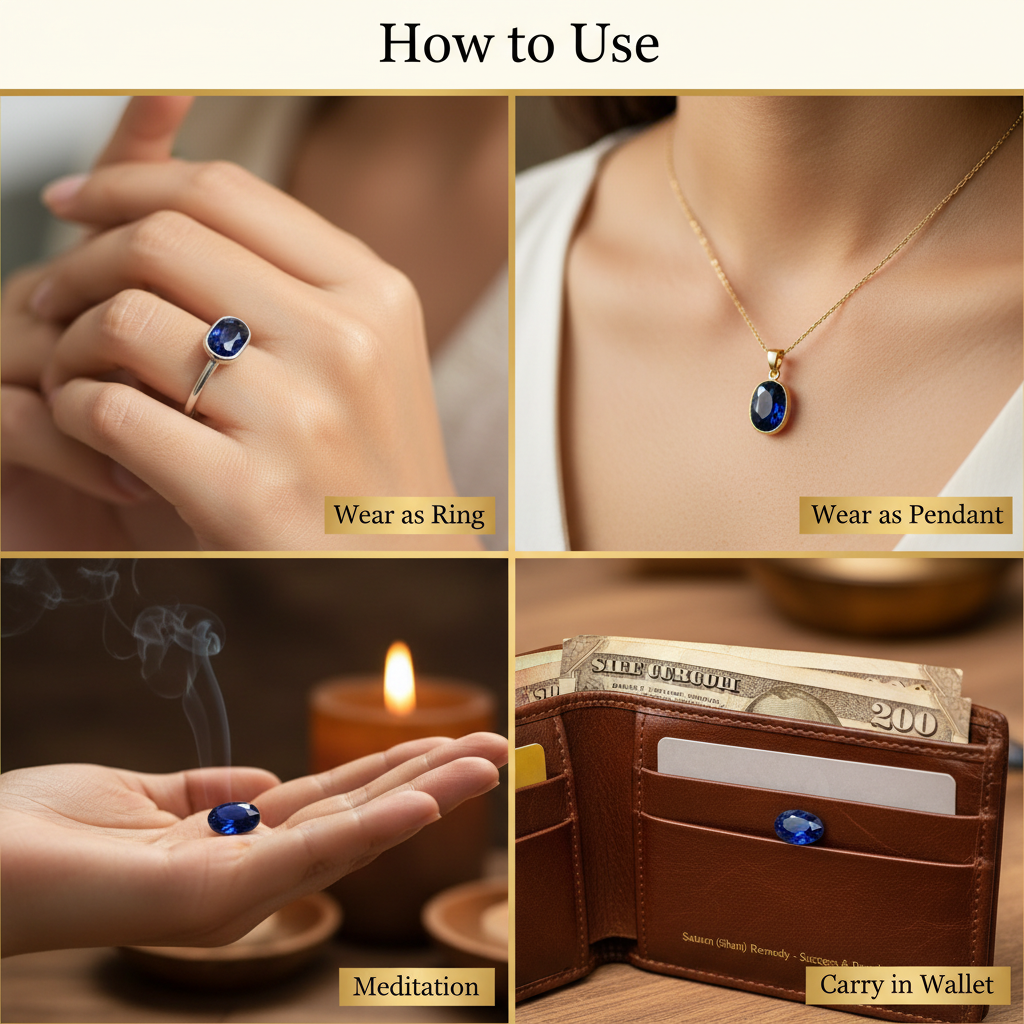 Neelam Blue Sapphire How to Use