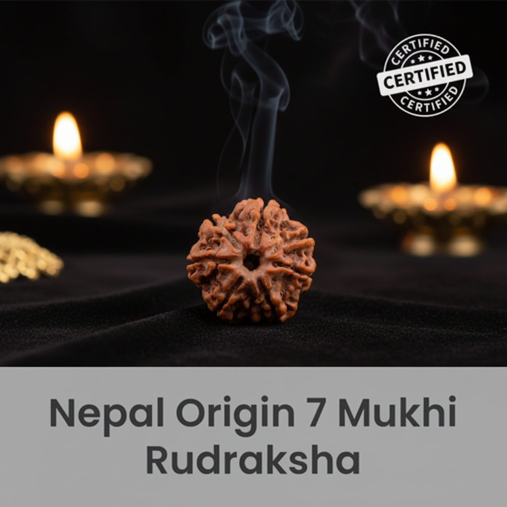 Nepal Origin 7 Mukhi Rudraksha