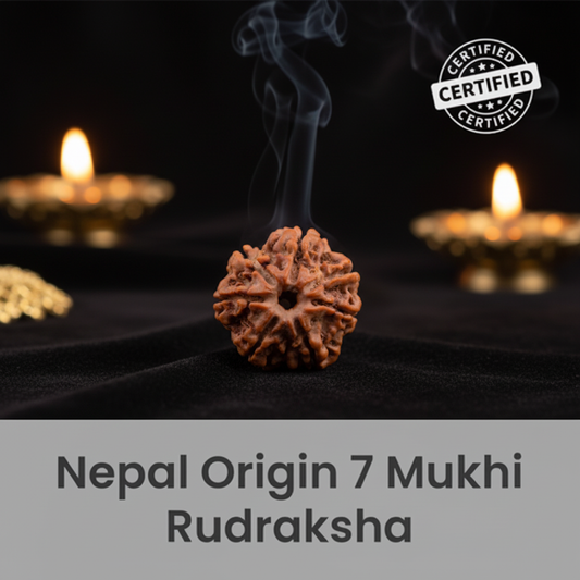 Nepal Origin 7 Mukhi Rudraksha