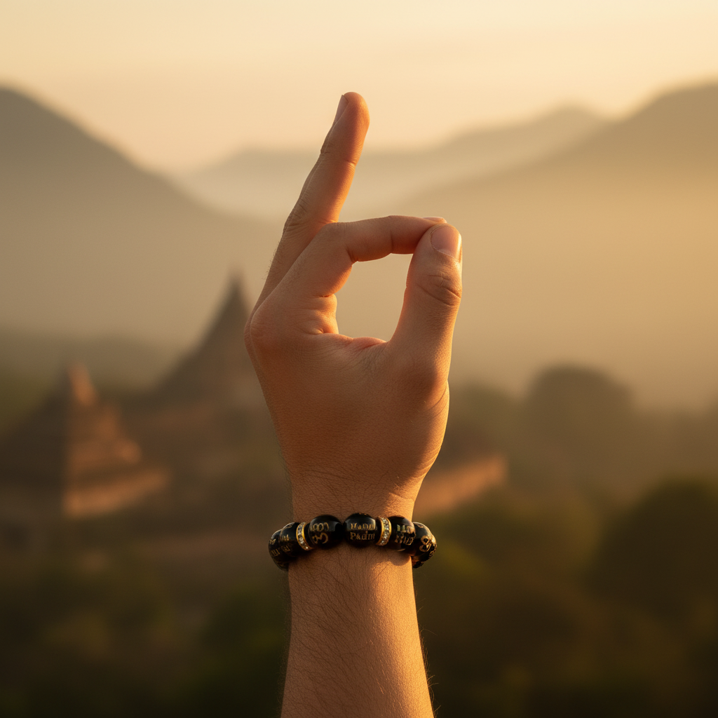 Om Mani Rudraksha Bracelet – Meditation
