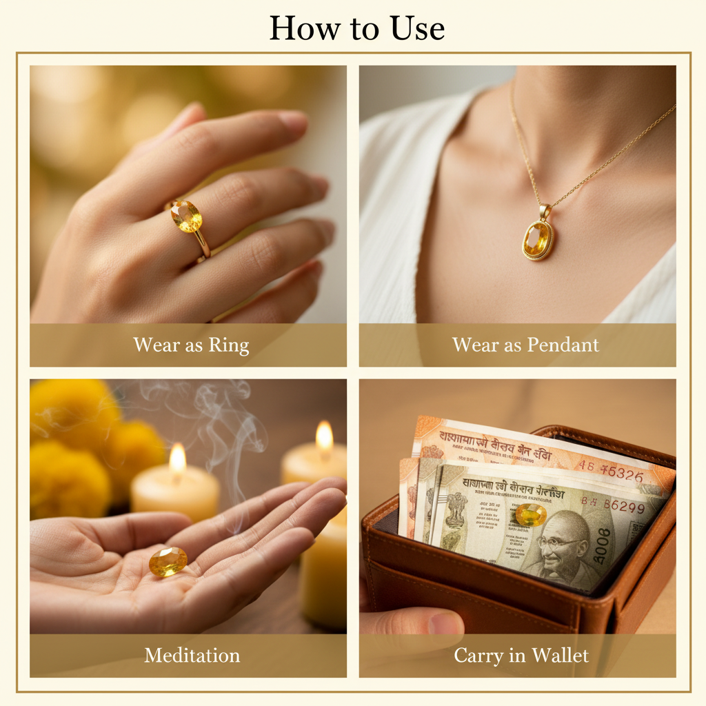 Pukhraj Yellow Sapphire How to Use