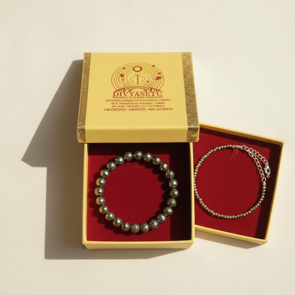Pyrite Bracelets in DivyaSetu Gift Box