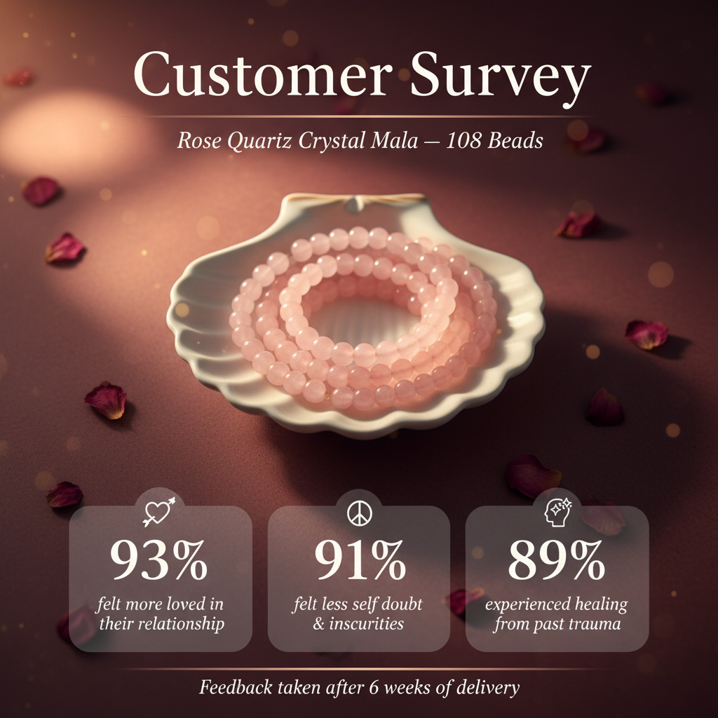 Rose Quartz Mala – Customer Survey – New Dark Layout