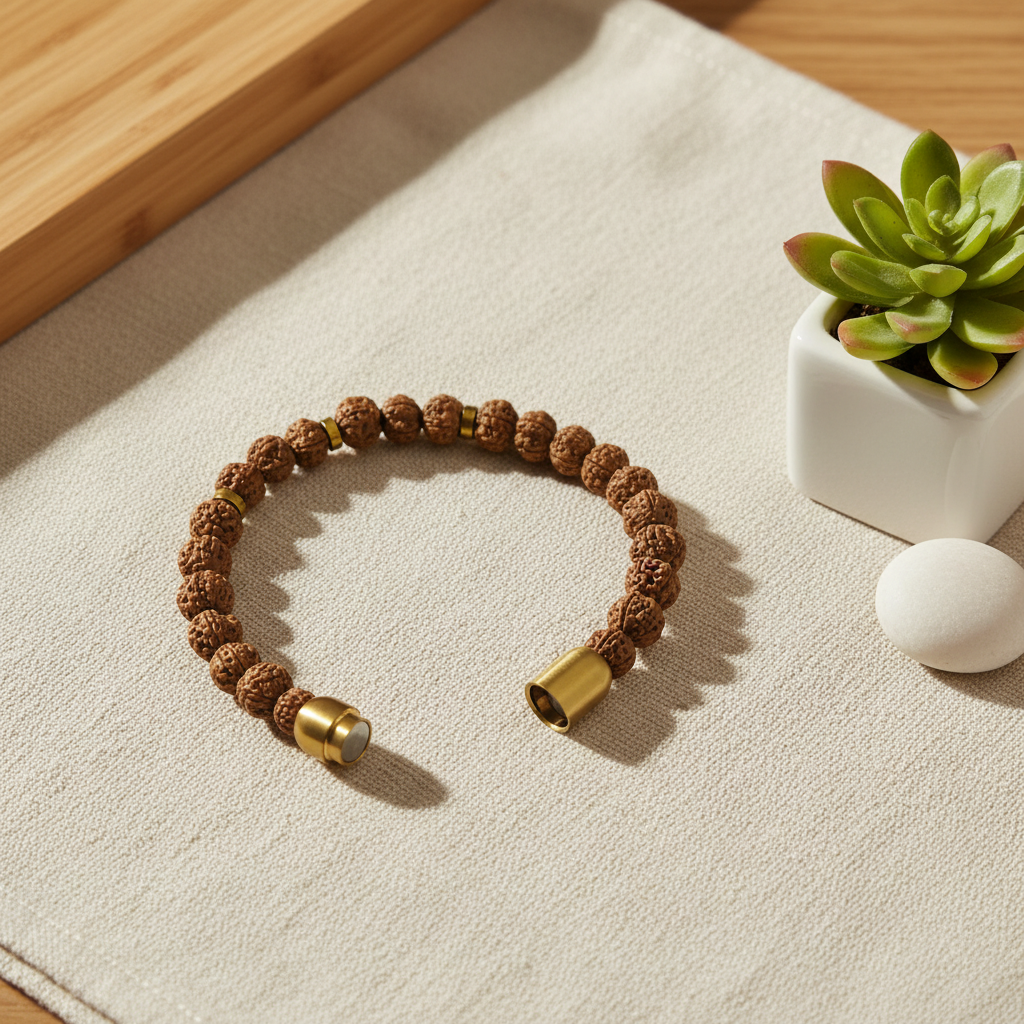 Rudraksha Bracelet Clasp Detail