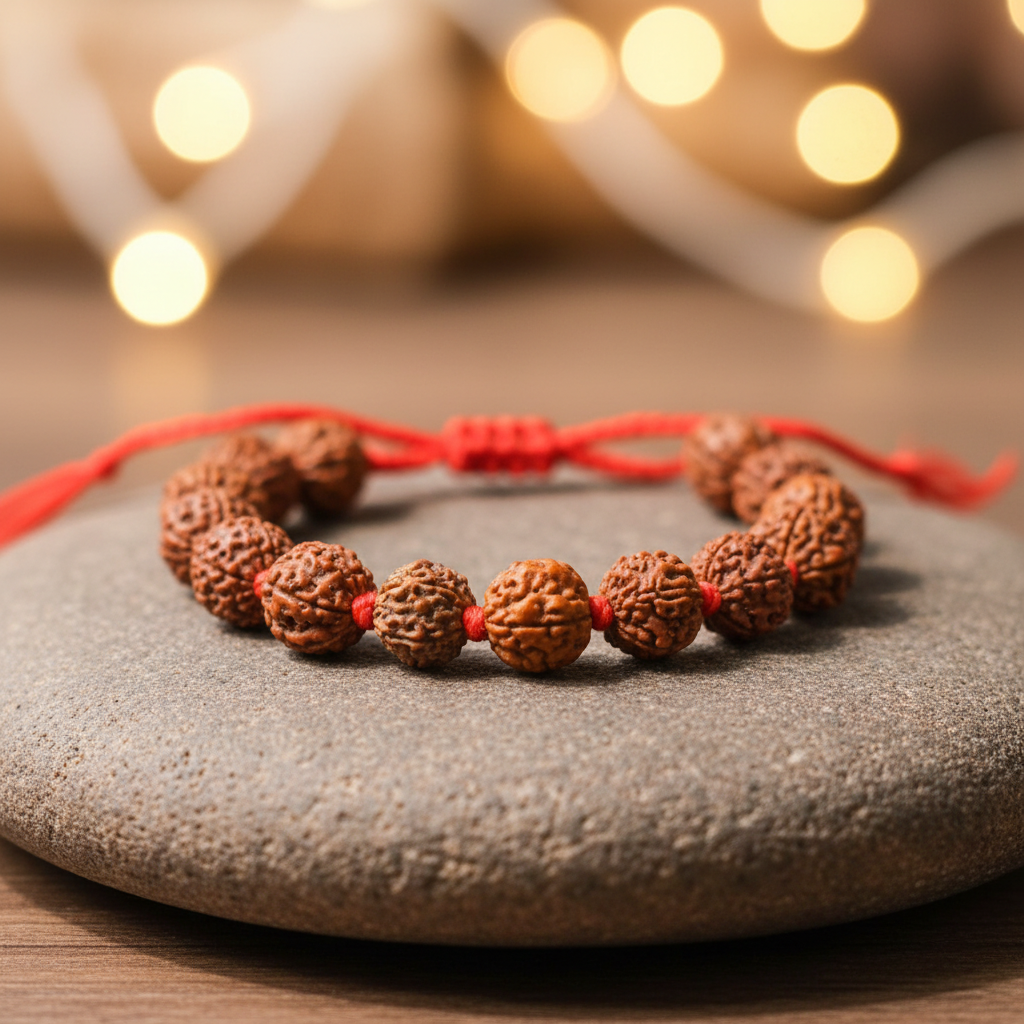 Rudraksha Bracelet - Close-Up Detail