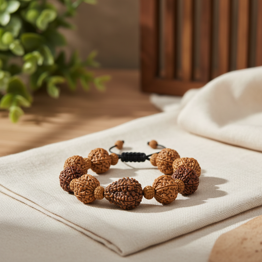 Rudraksha Bracelet Lifestyle Photography