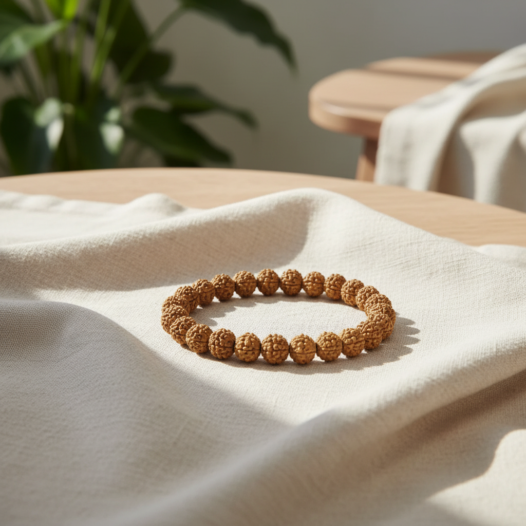 Rudraksha Bracelet Lifestyle Photography