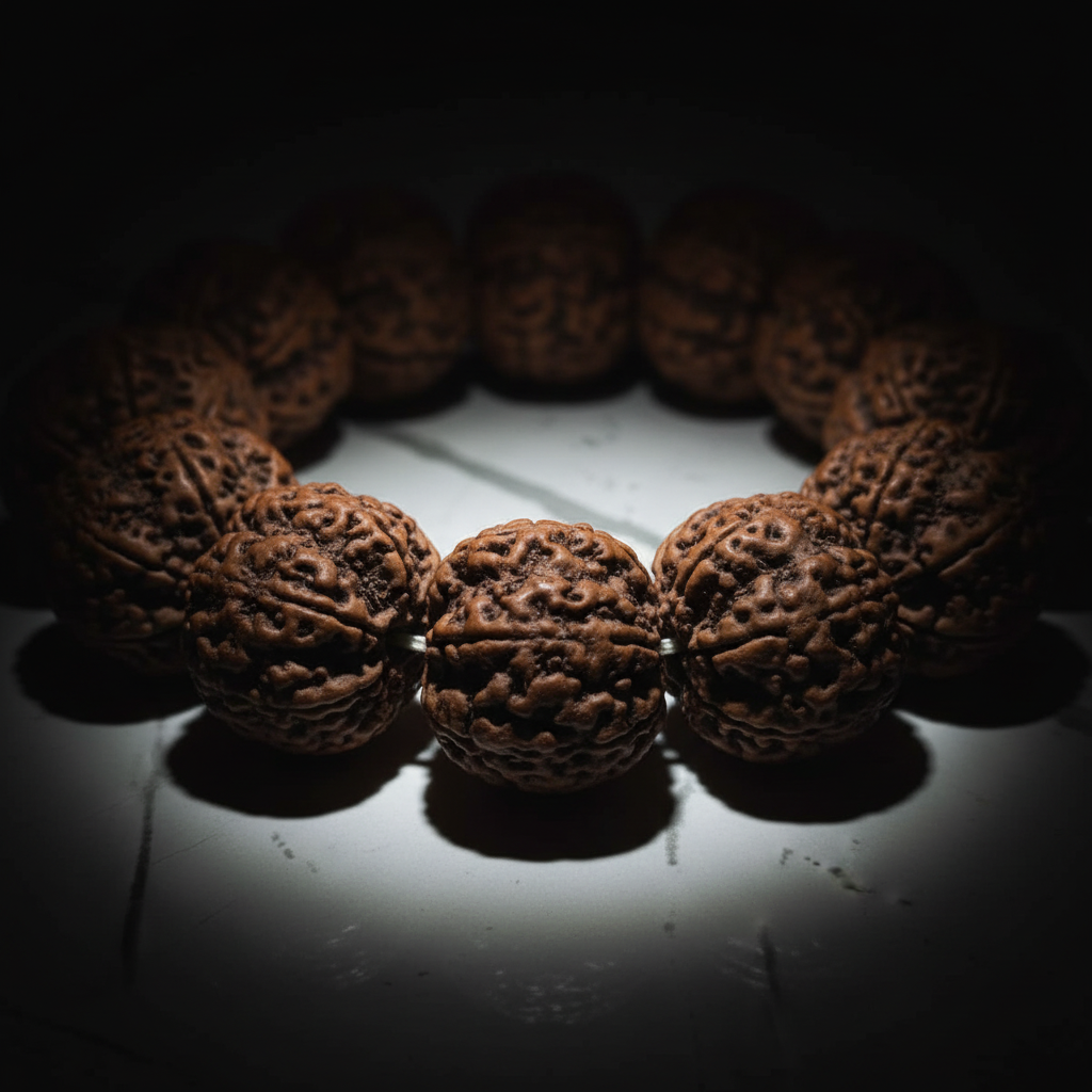 Rudraksha Bracelet - Macro Detail