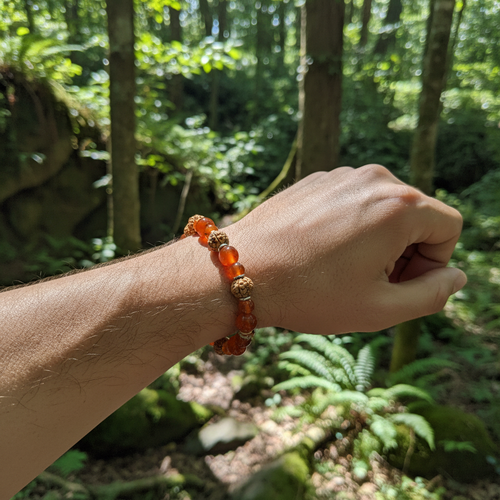 Rudraksha Carnelian - Forest