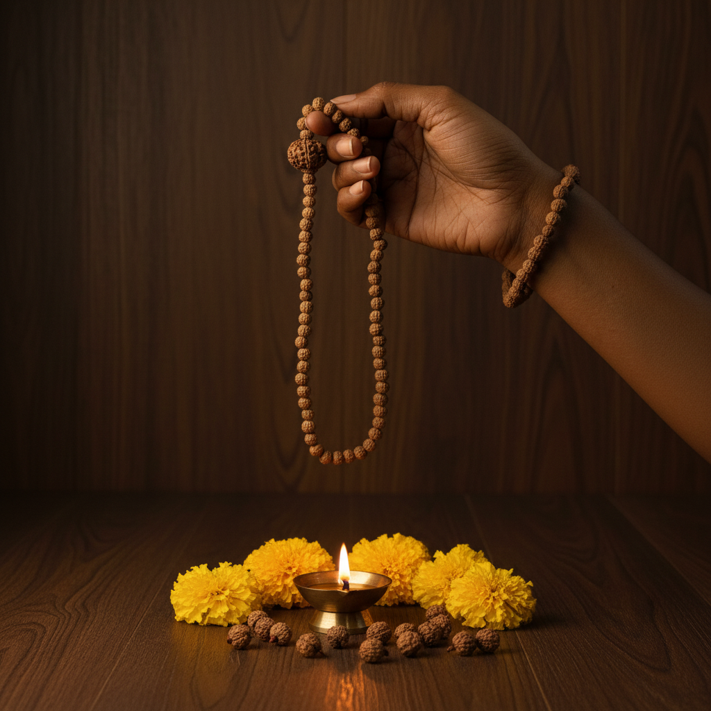 Rudraksha Mala — Hanging