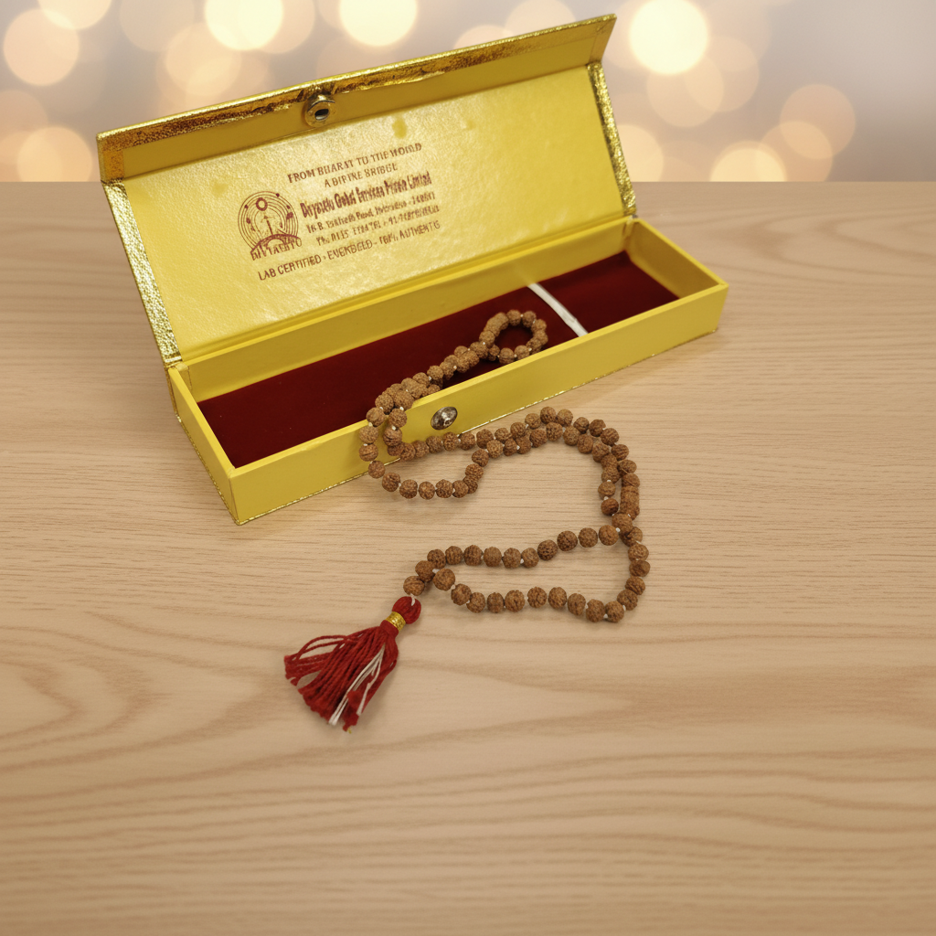 Rudraksha Mala Open Box Enhanced