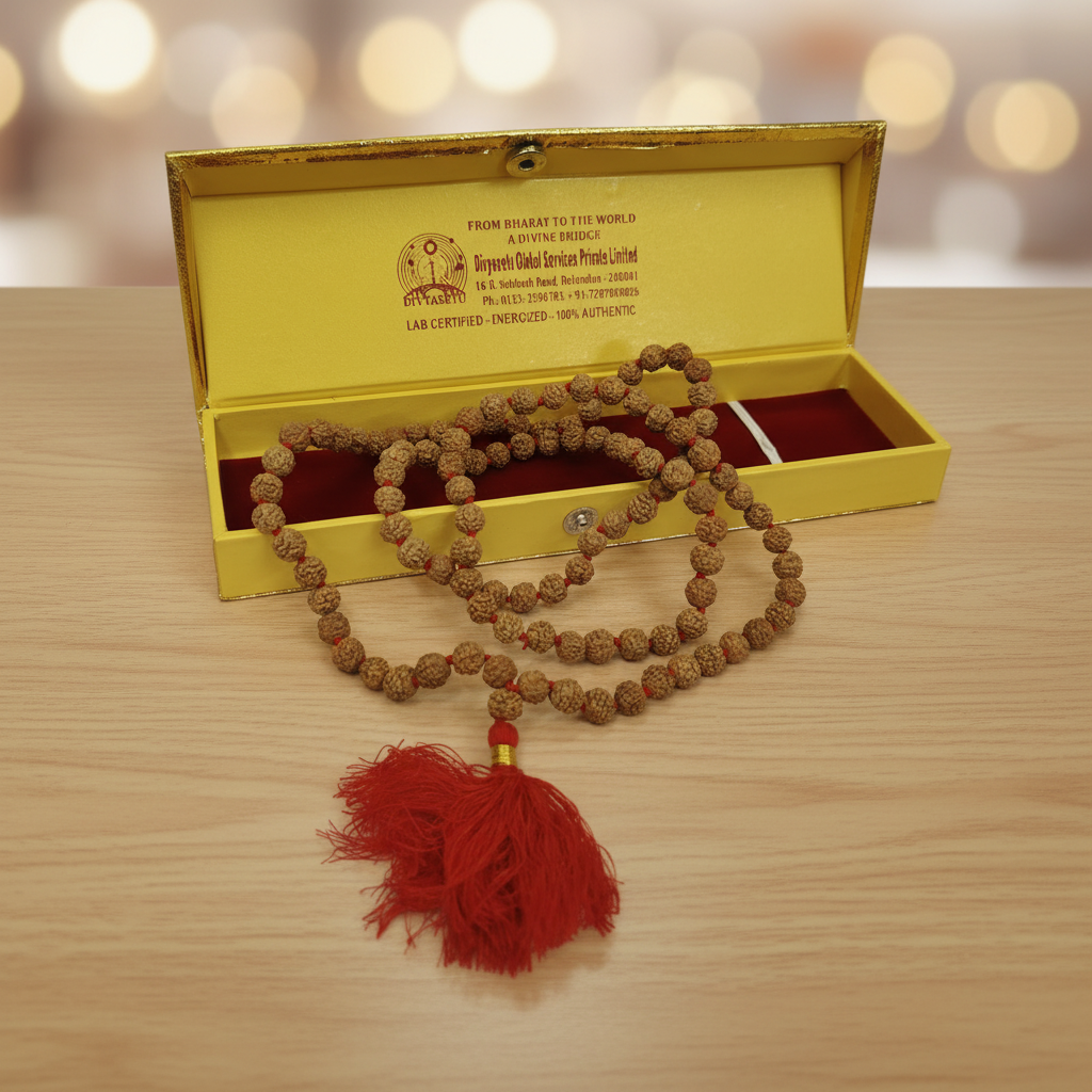 Rudraksha Mala Open Box Loop